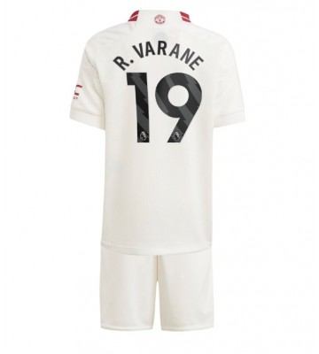 Manchester United Raphael Varane #19 Tredje trøje Børn 2023-24 Kort ærmer (+ korte bukser)